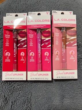 L.A. COLORS Dual Lipliner Trio — Berry Sweet, Sweet Fusion & Cuteness